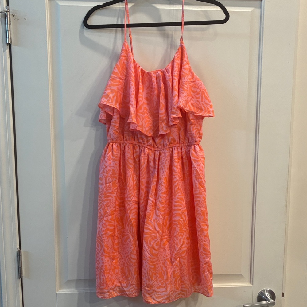 Lilly Pulitzer Vibrant Pink and Orange Dress
